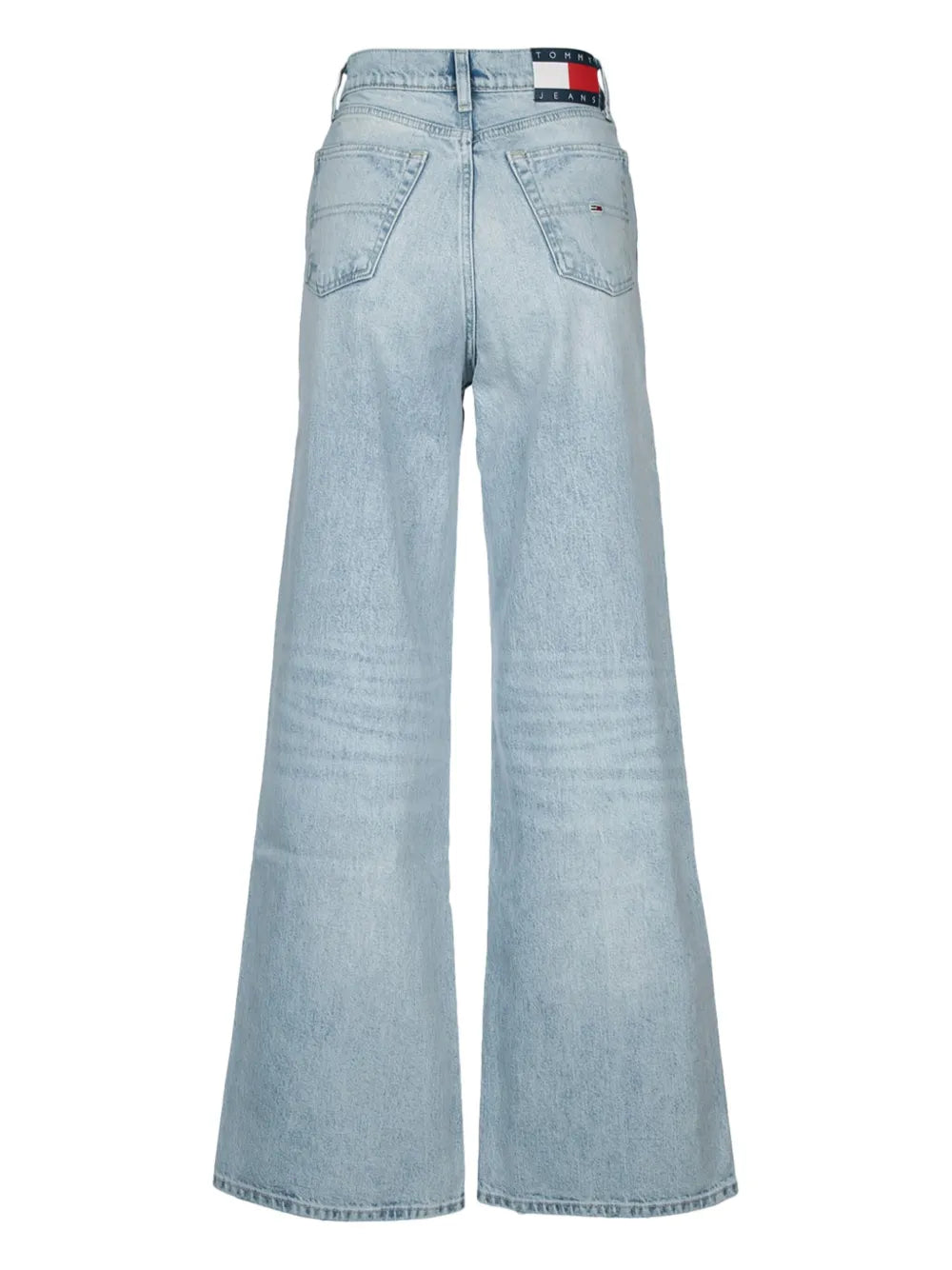 Distressed Wide-Leg Jeans
