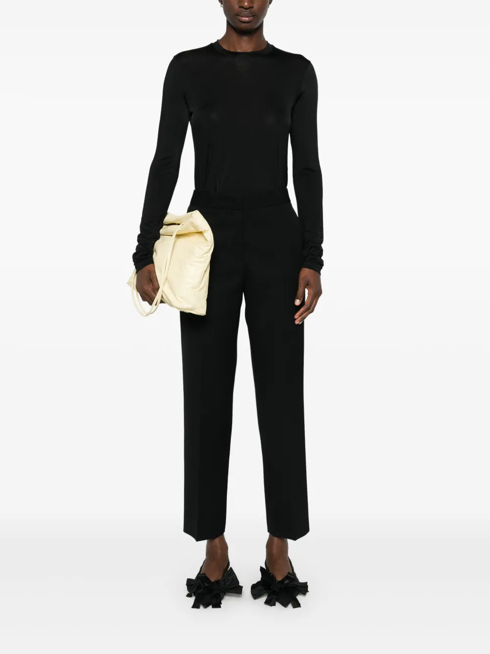 Tapered Cropped Trousers