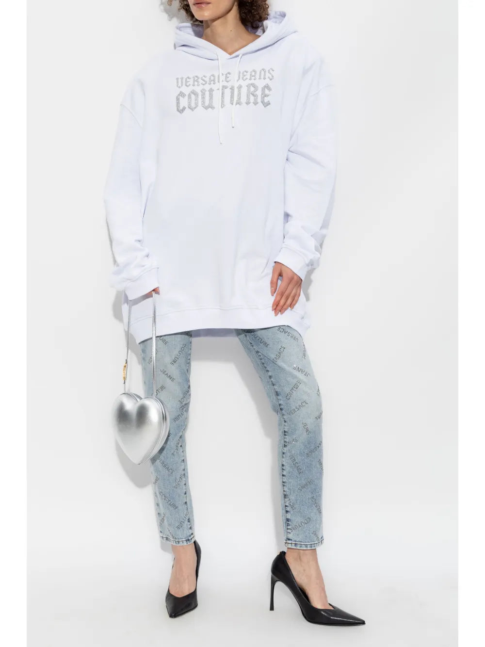 Glittered-Logo Hoodie