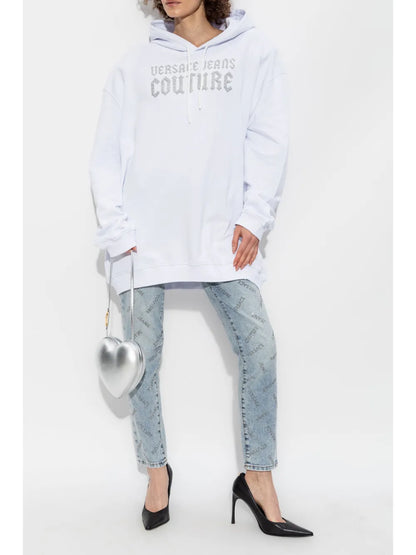 Glittered-Logo Hoodie