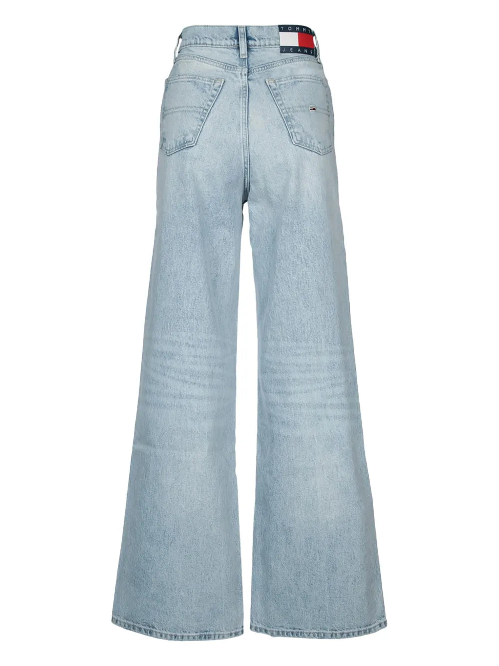 Distressed Wide-Leg Jeans