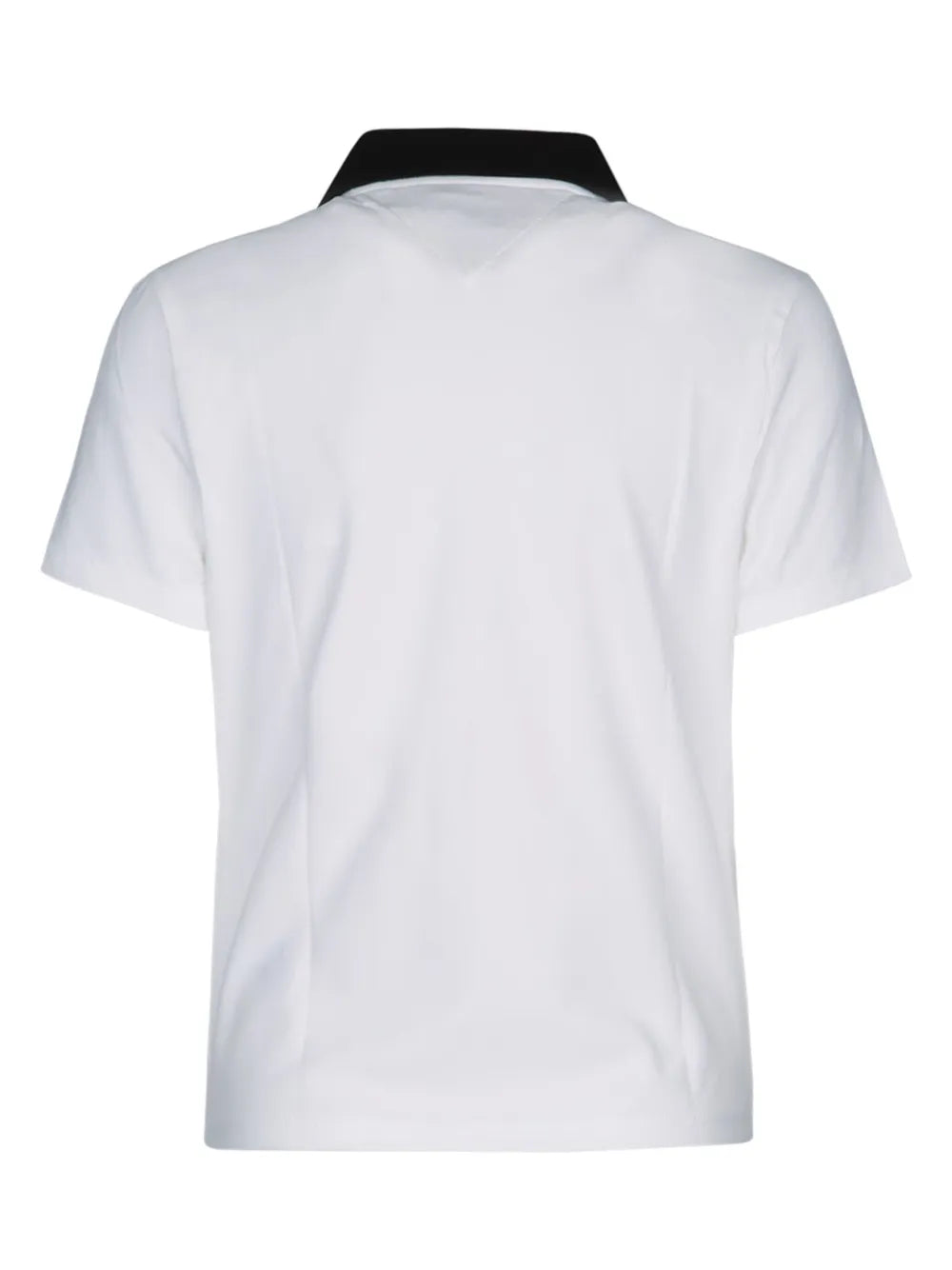 Contrasting-Collar Polo Top