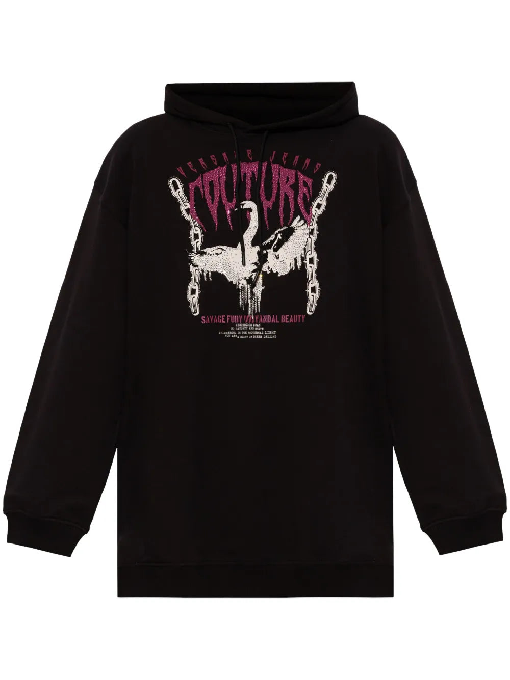 Sequin-Embellished Oversize Hoodie