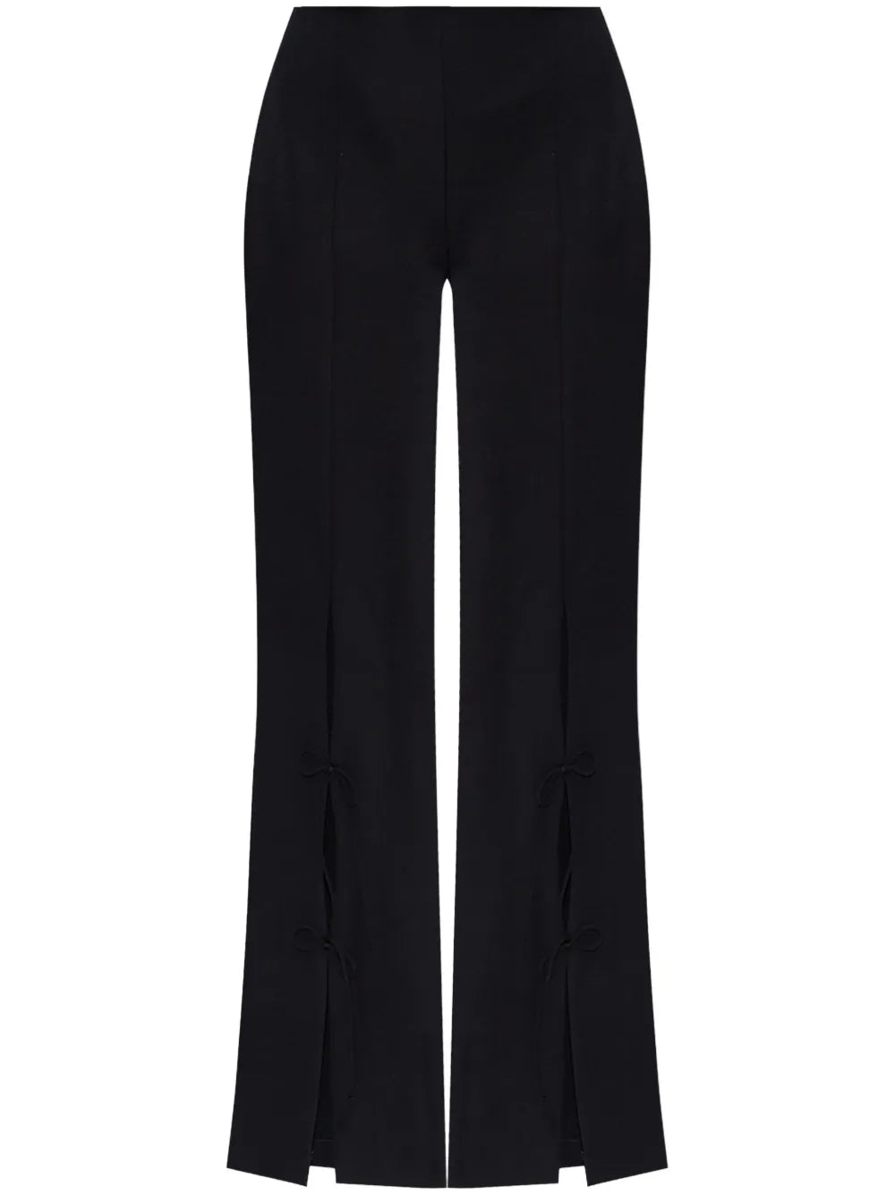 Bow-Detailing Flared Trousers