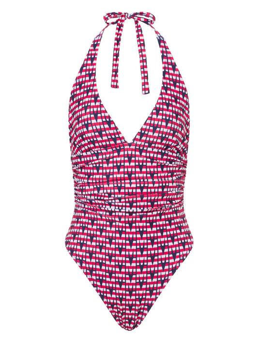 Geometric Print Swimsuit