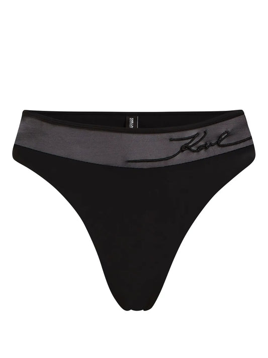 Logo-Embroidered Bikini Bottoms