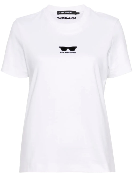 Sunglasses-Embroidered T-Shirt