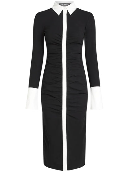 Long-Sleeved Polo Dress