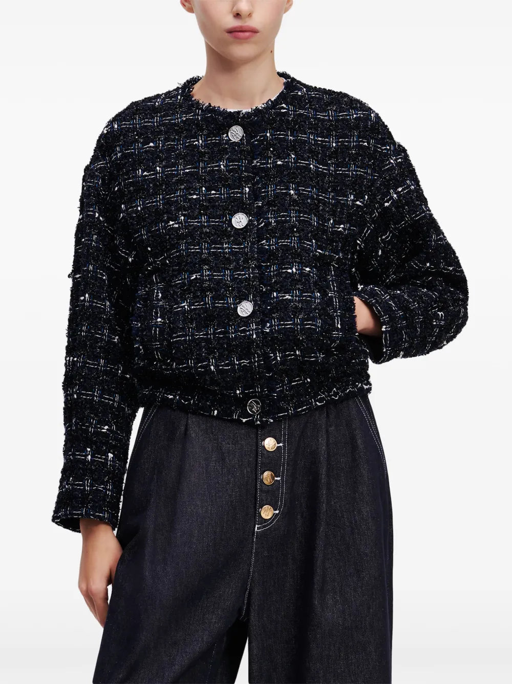 Essential Bouclé Bomber Jacket