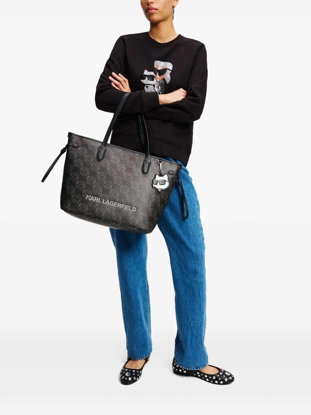 Ikon Choupette Rhinestone Sweatshirt