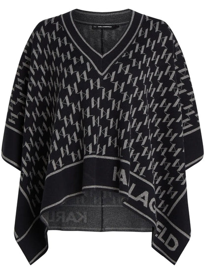 Monogram Print Cape