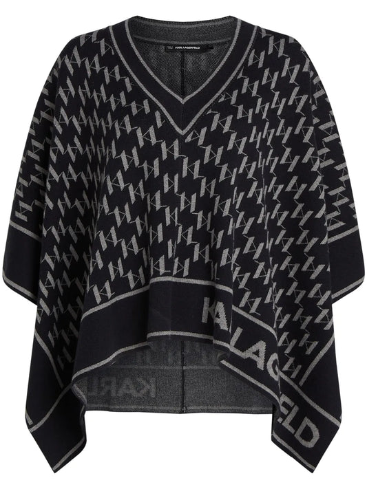 Monogram Print Cape