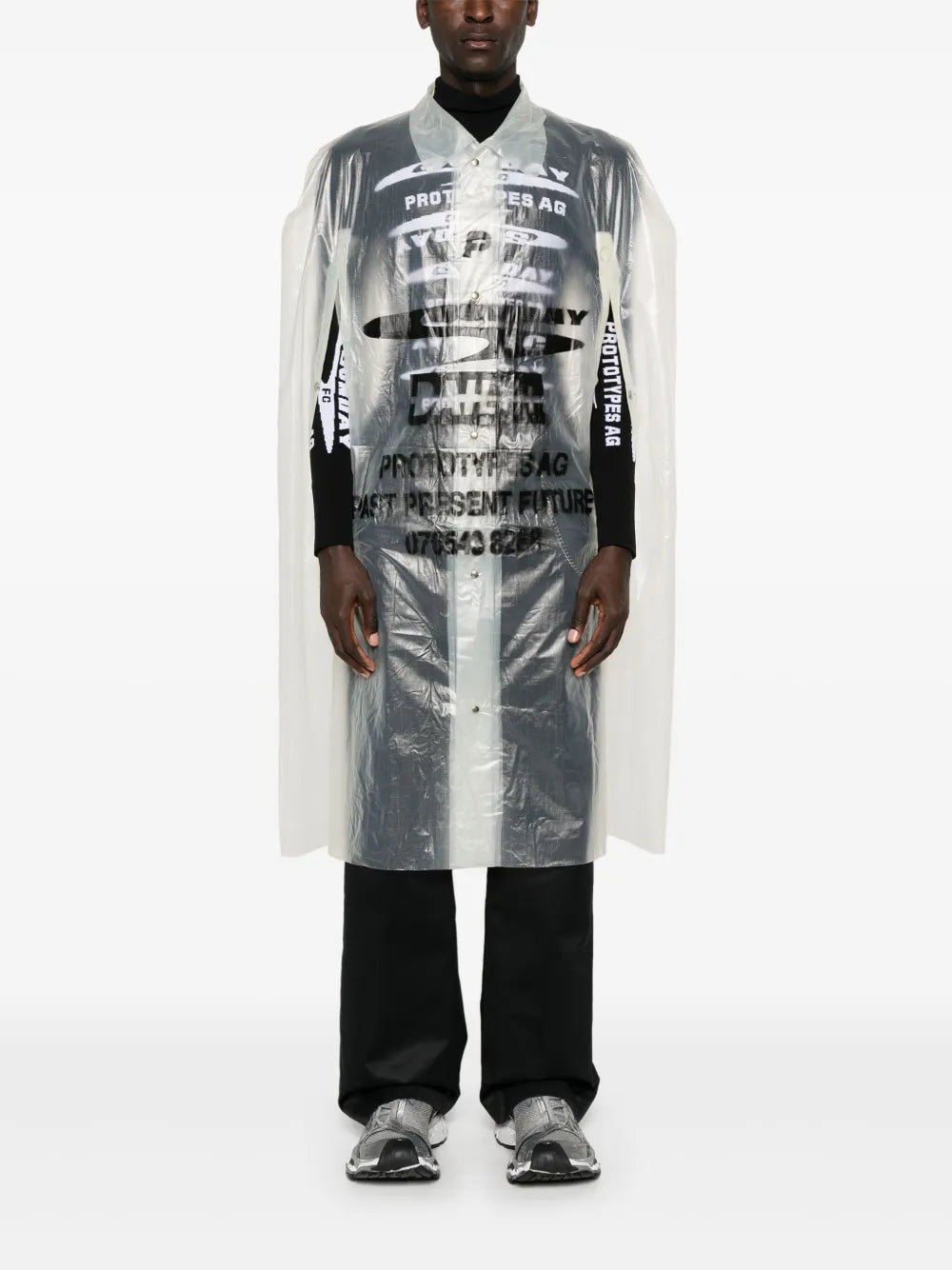 Logo-Print Raincoat