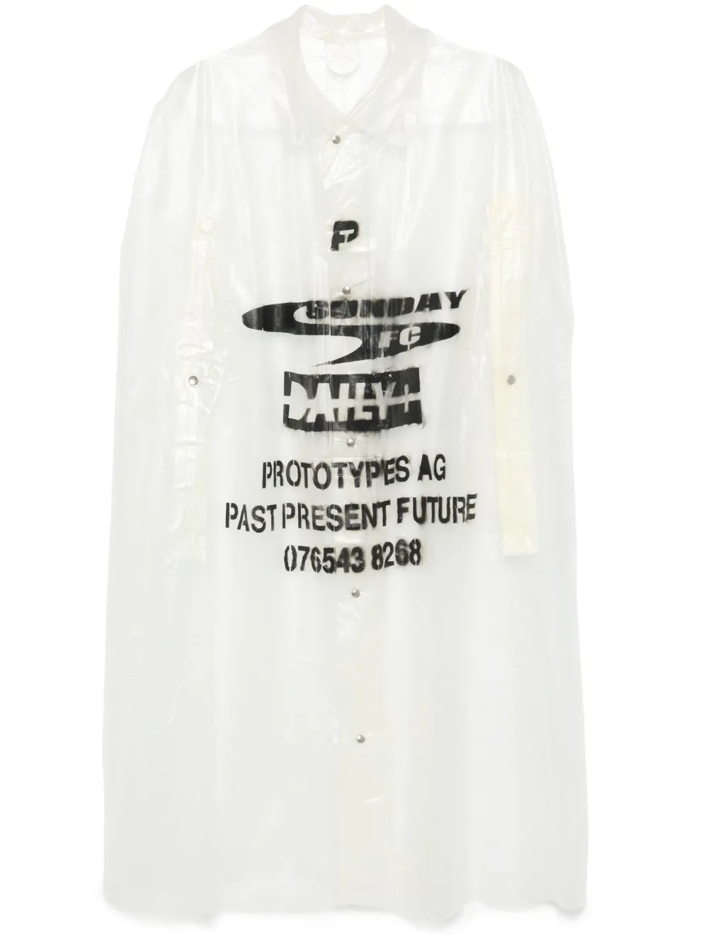 Logo-Print Raincoat