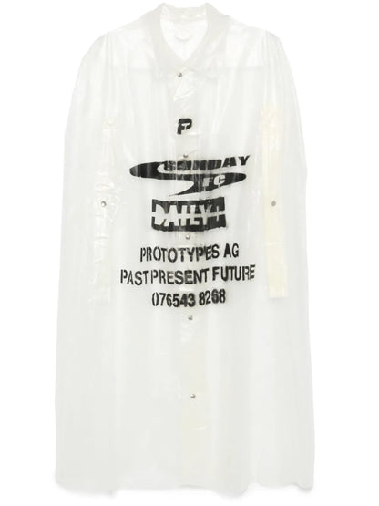 Logo-Print Raincoat