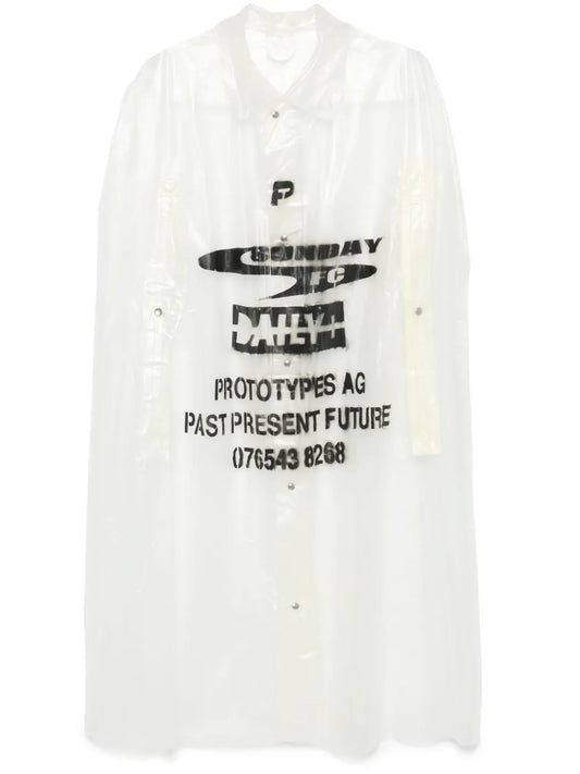 Logo-Print Raincoat