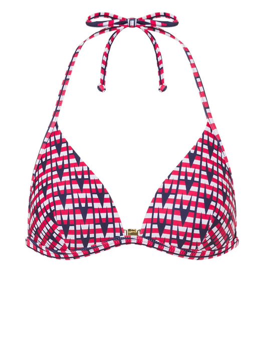 Logo-Print Bikini Top