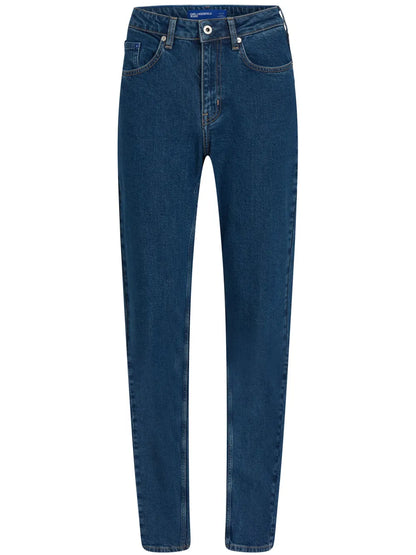 High-Rise Tapered-Leg Jeans