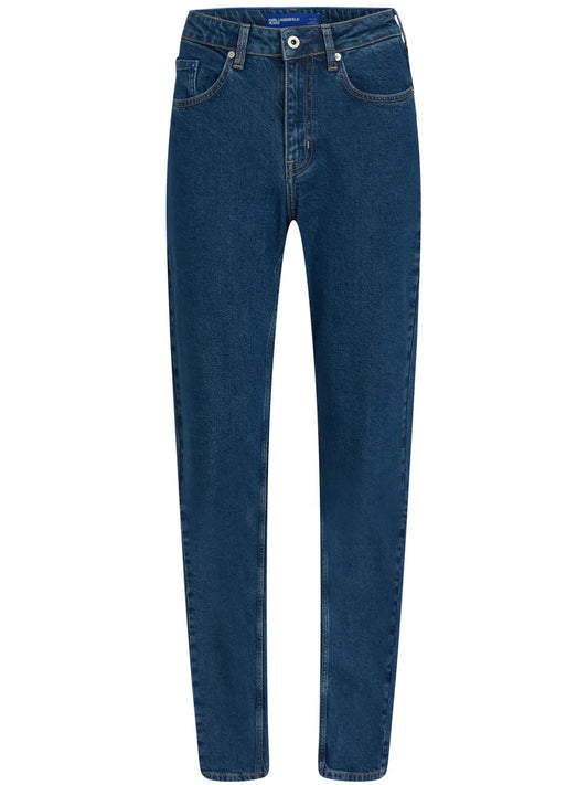 High-Rise Tapered-Leg Jeans
