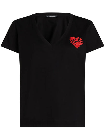 K/Heart Cotton T-Shirt
