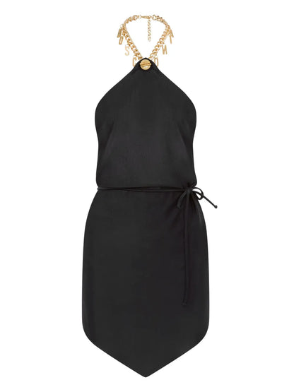 Logo-Lettering Mini Dress