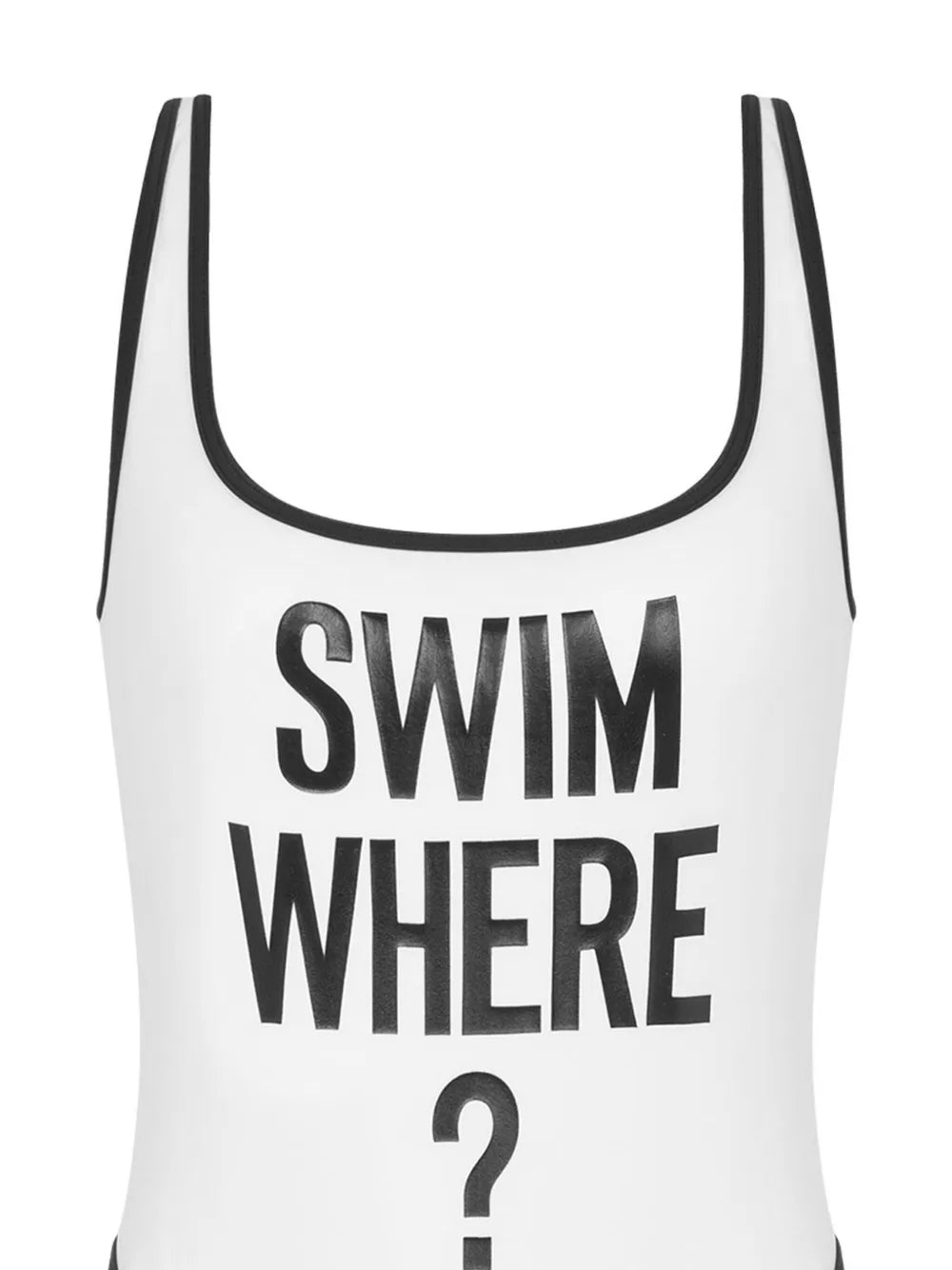 Slogan-Print Swimsuit