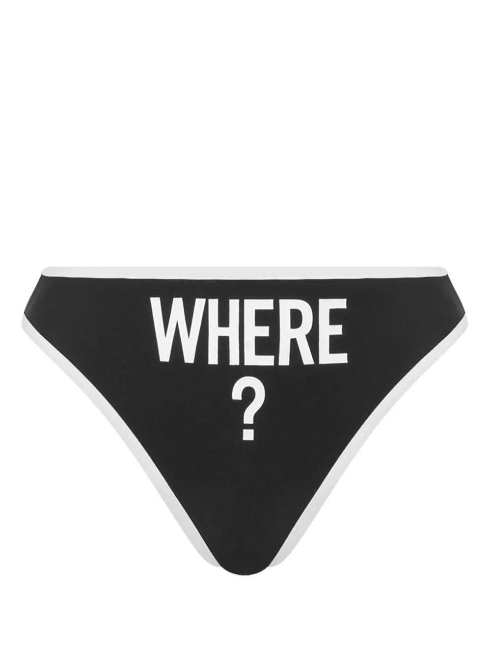 Slogan-Print Bikini Bottoms