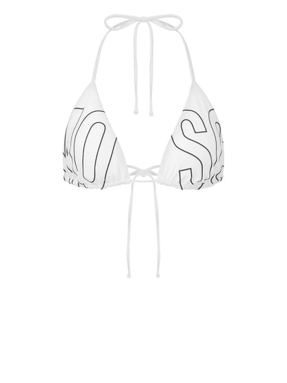 Logo-Print Bikini Top