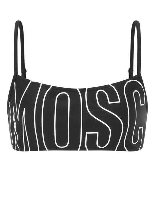 Logo-Print Bikini Top