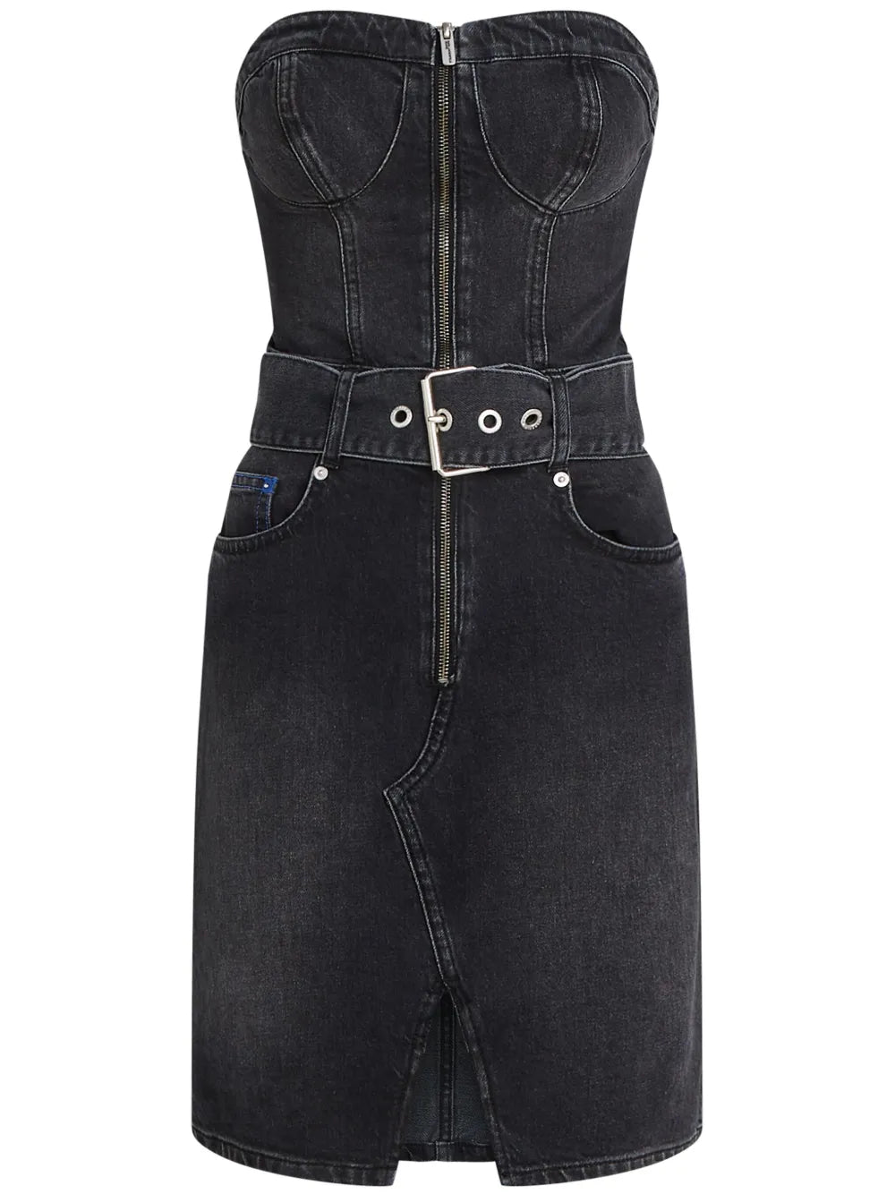 Bandeau Denim Dress