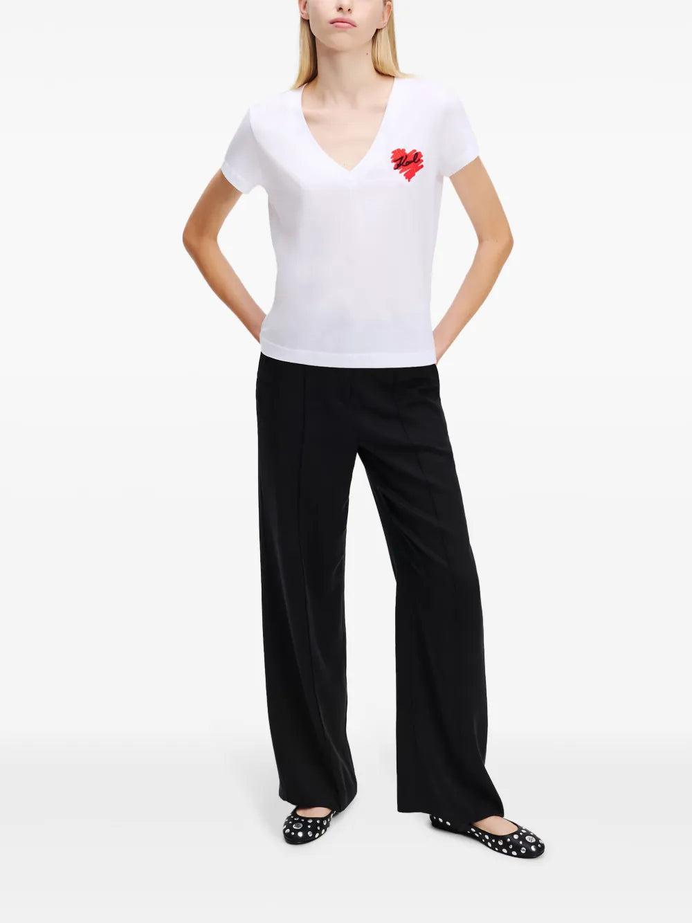 K/Heart V-Neck T-Shirt