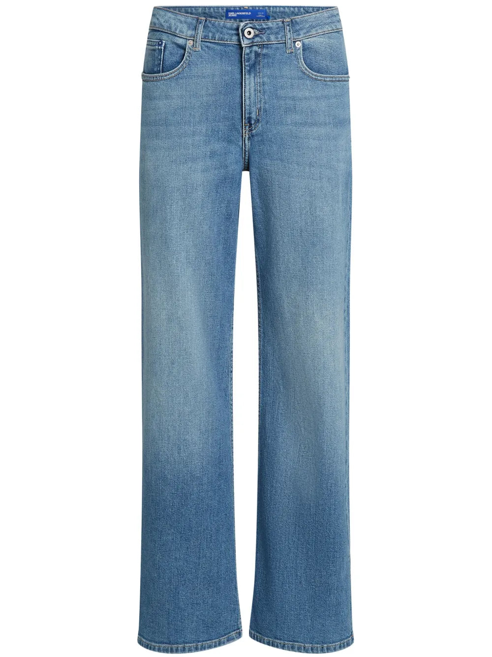 Split Hem Mid-Rise Jeans