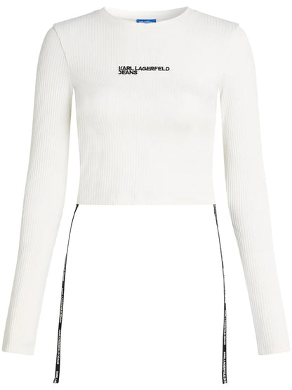 Long-Sleeved Ribbed T-Shirt