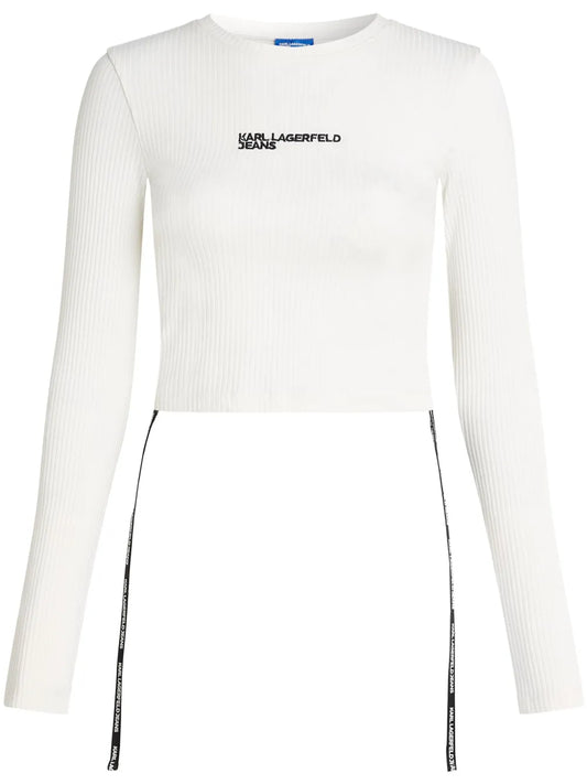 Long-Sleeved Ribbed T-Shirt