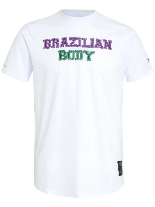 Slogan-Embroidered T-Shirt