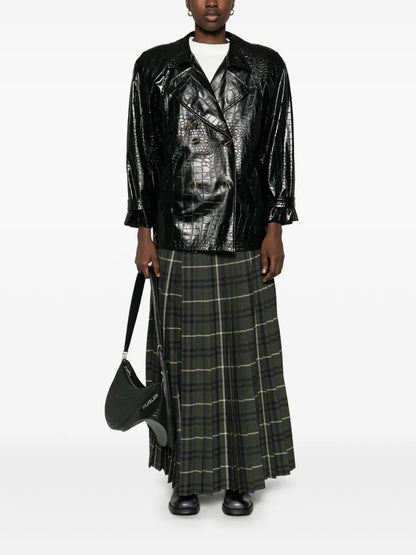 Crocodile-Embossed Jacket