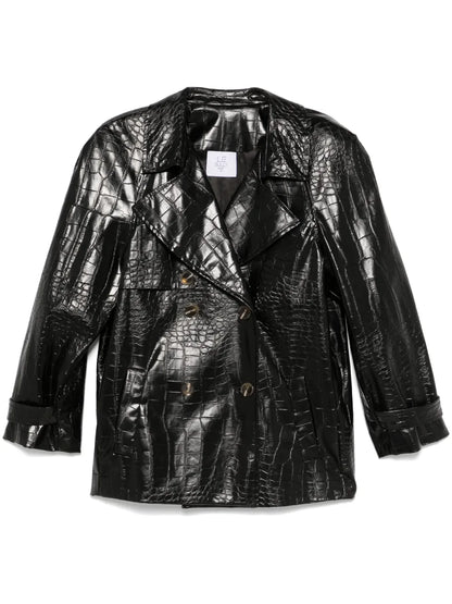 Crocodile-Embossed Jacket