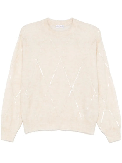 Sequin-Embellished Sweater