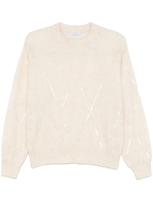 Sequin-Embellished Sweater