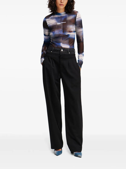 Double-Waist Tailored Trousers