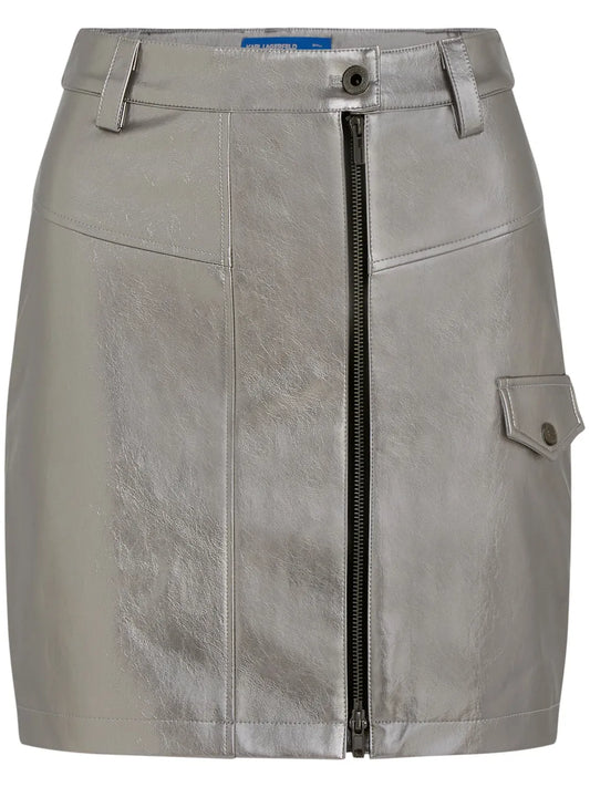 Metallic Mini Skirt