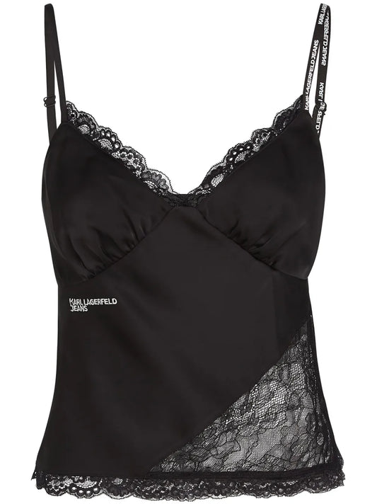 Logo-Embroidered Top