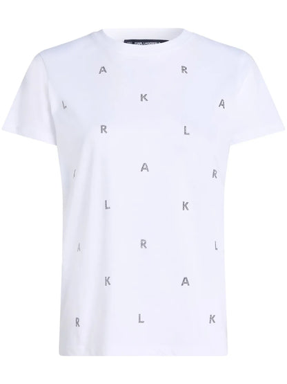 Rhinestone-Embellished T-Shirt