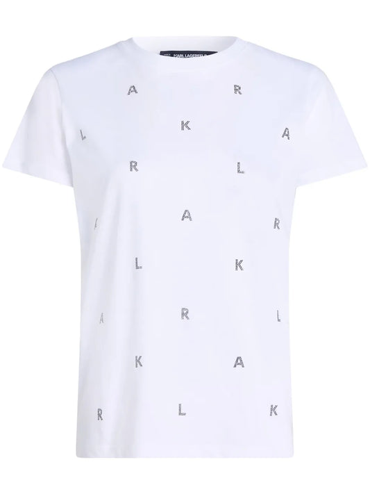 Rhinestone-Embellished T-Shirt