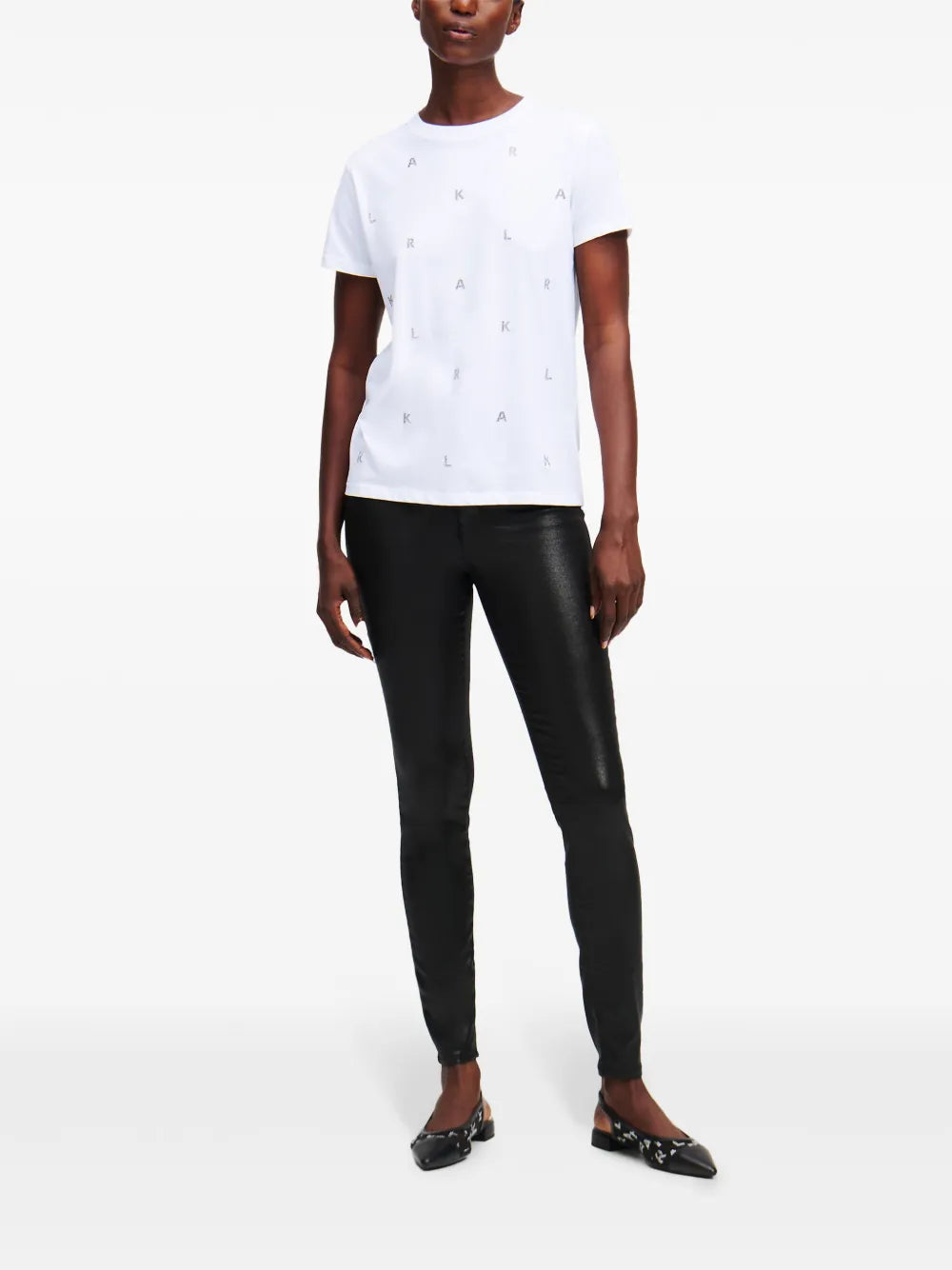 Rhinestone-Embellished T-Shirt