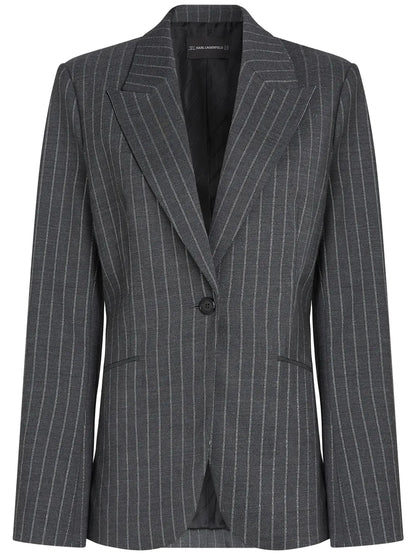 Pinstripe Blazer