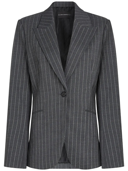 Pinstripe Blazer