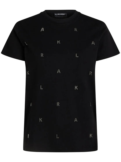 Rhinestone-Embellished T-Shirt