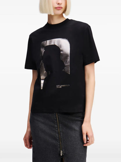 Silhouette-Print T-Shirt