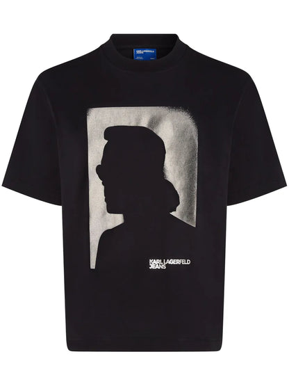 Silhouette-Print T-Shirt